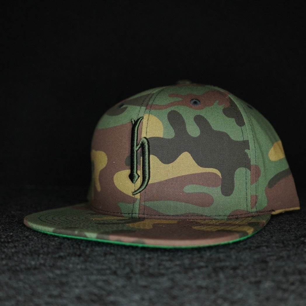 dj honda originals baseball cap"american military camo x metallic green"