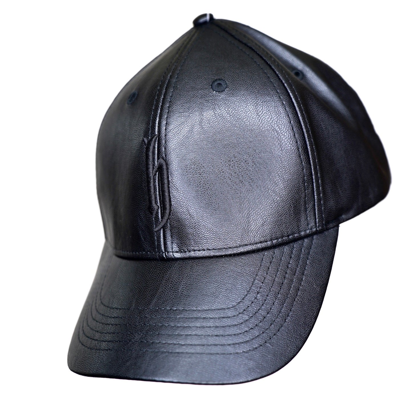 dj honda originals leather cap"black x black"