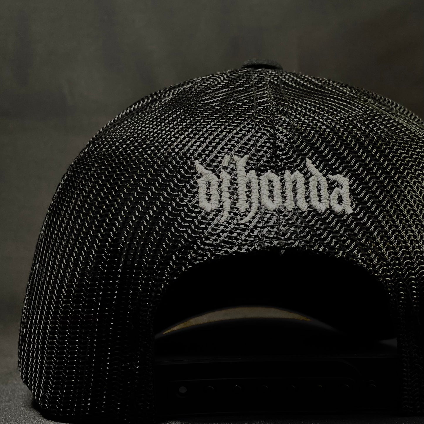 dj honda originals sportif cap "black mesh" — h刺繍 / h logo