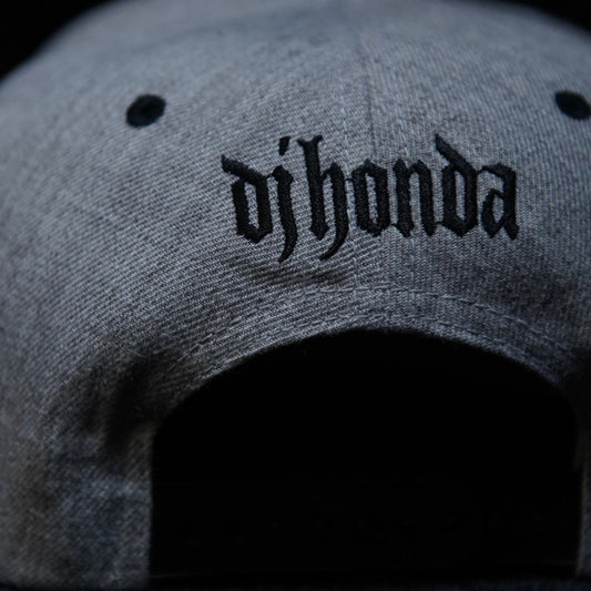 dj honda originals baseball cap"light gray x black"