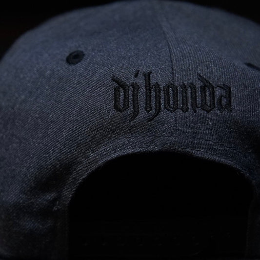 dj honda originals baseball cap"dark gray x black"